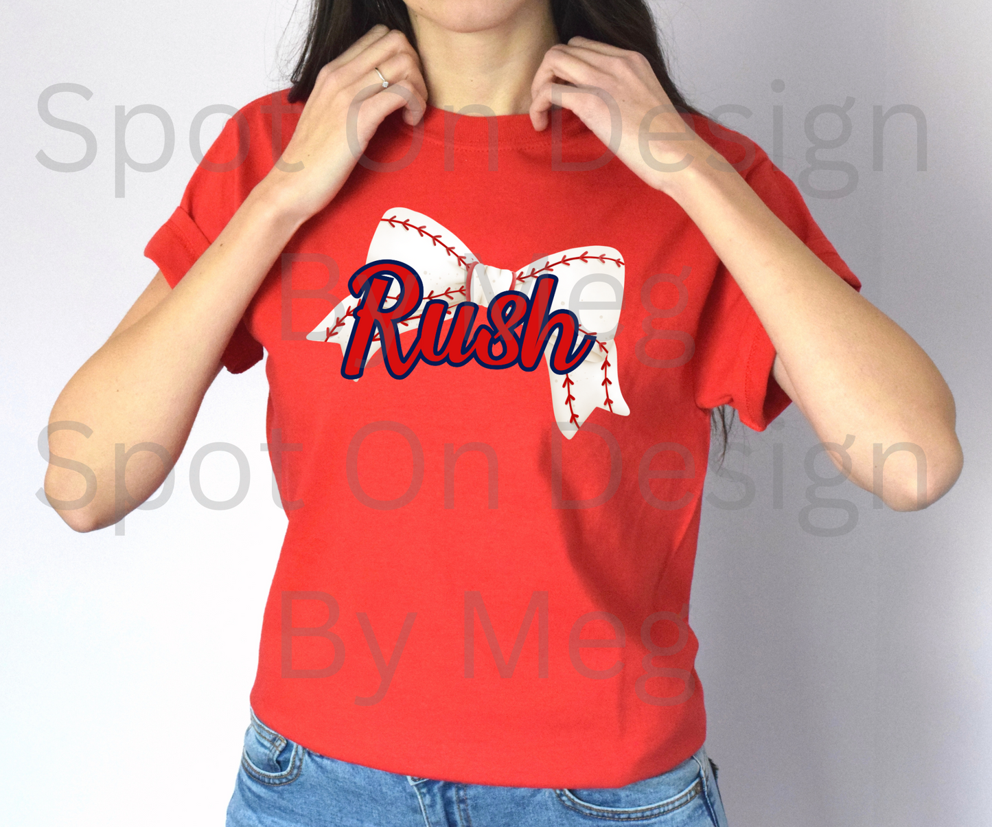 Rush W/ Baseball Bow Tee