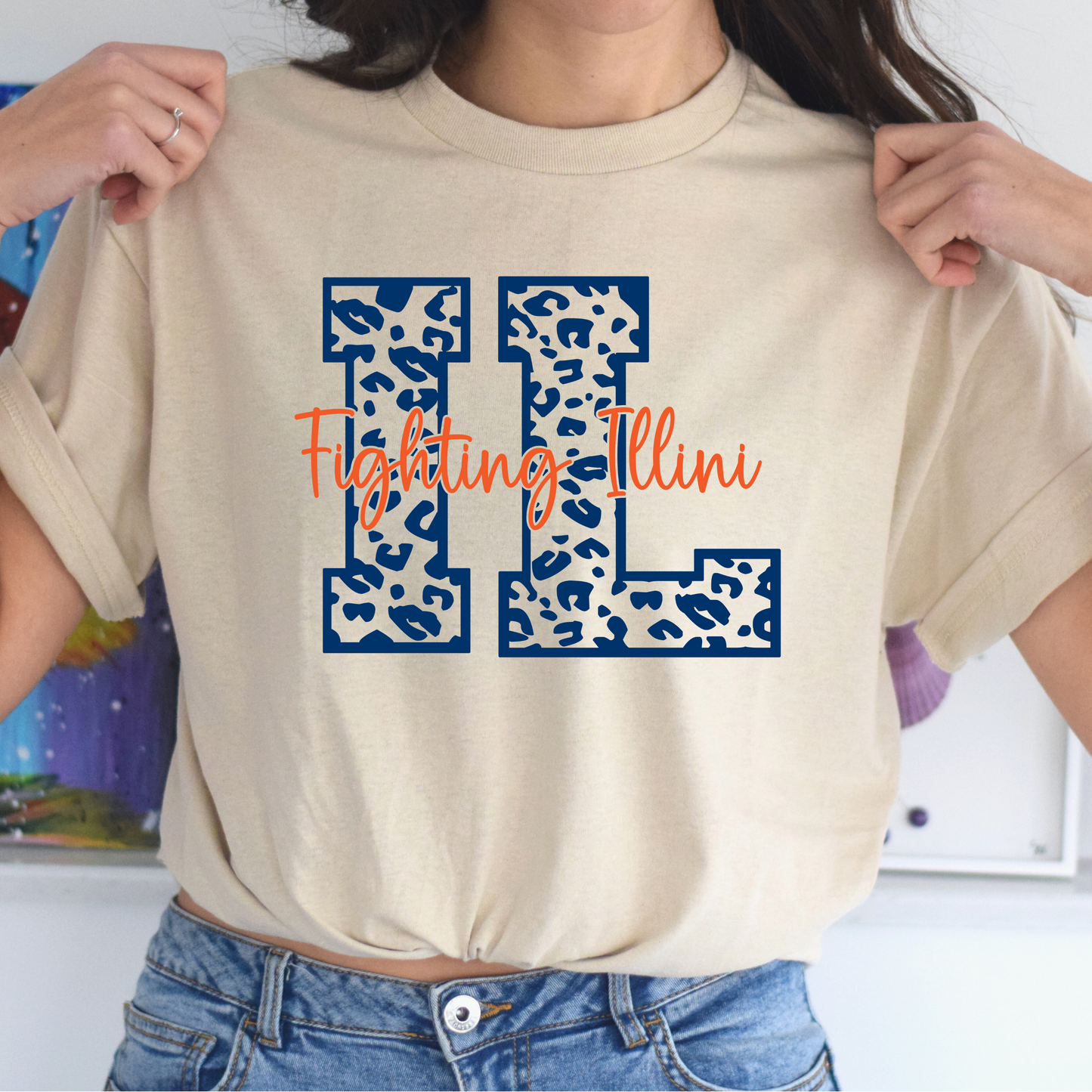 Fighting Illini w/ Big IL Tee