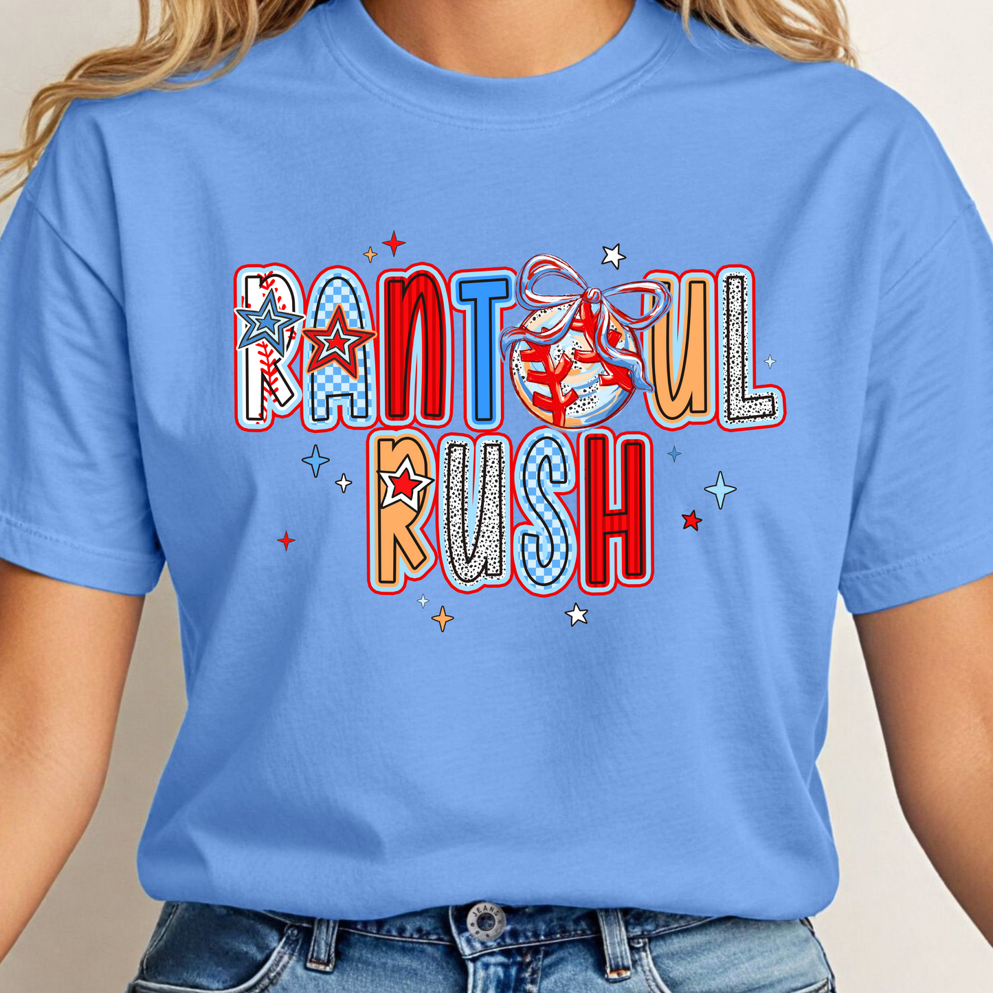 Rantoul Rush Alpha Letter Tee