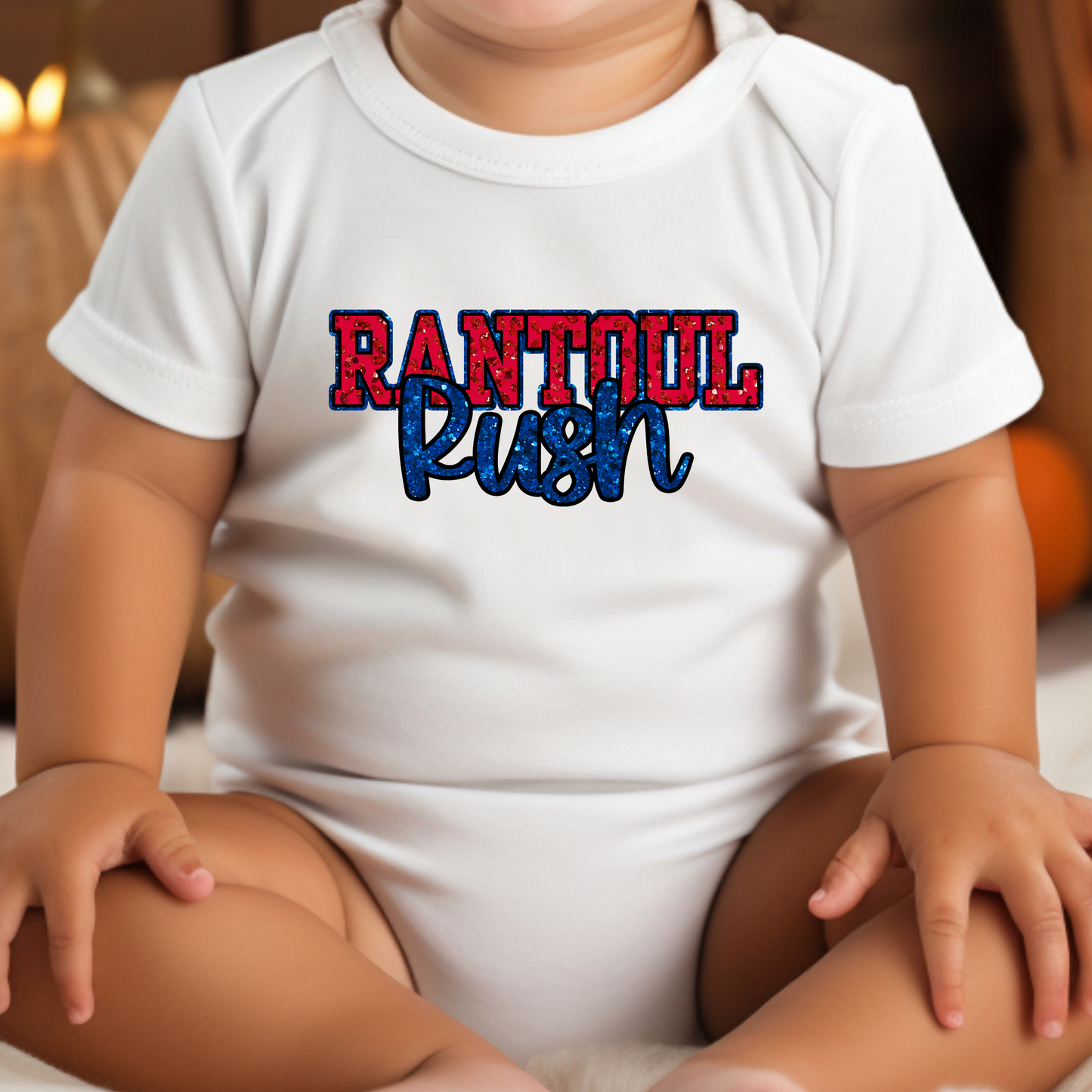 Rantoul Rush Sparkle Infant Bodysuit