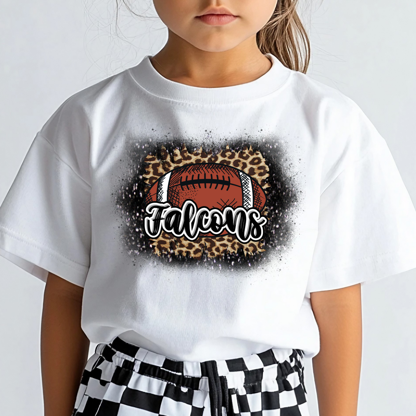 Falcons Football w/ Animal Print Toddler Tee