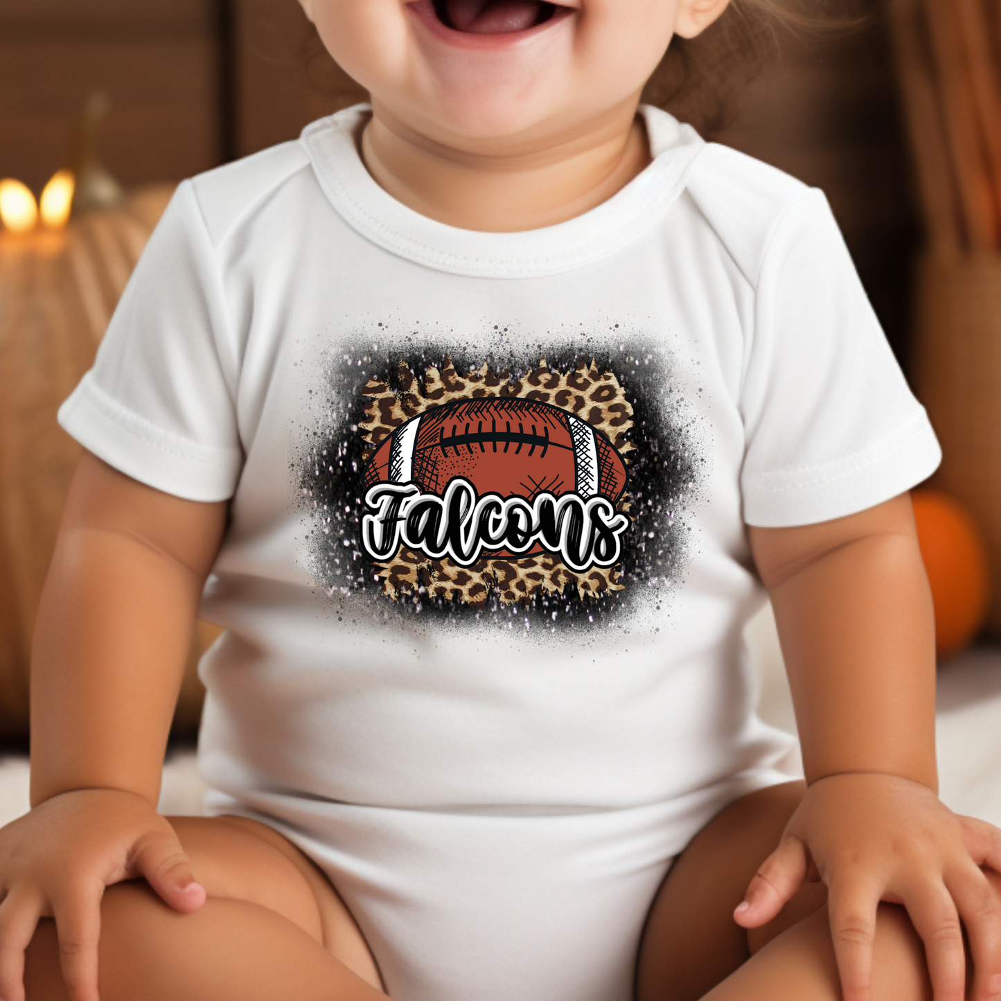 Falcons Football w/ Animal Print Infant Bodysuit