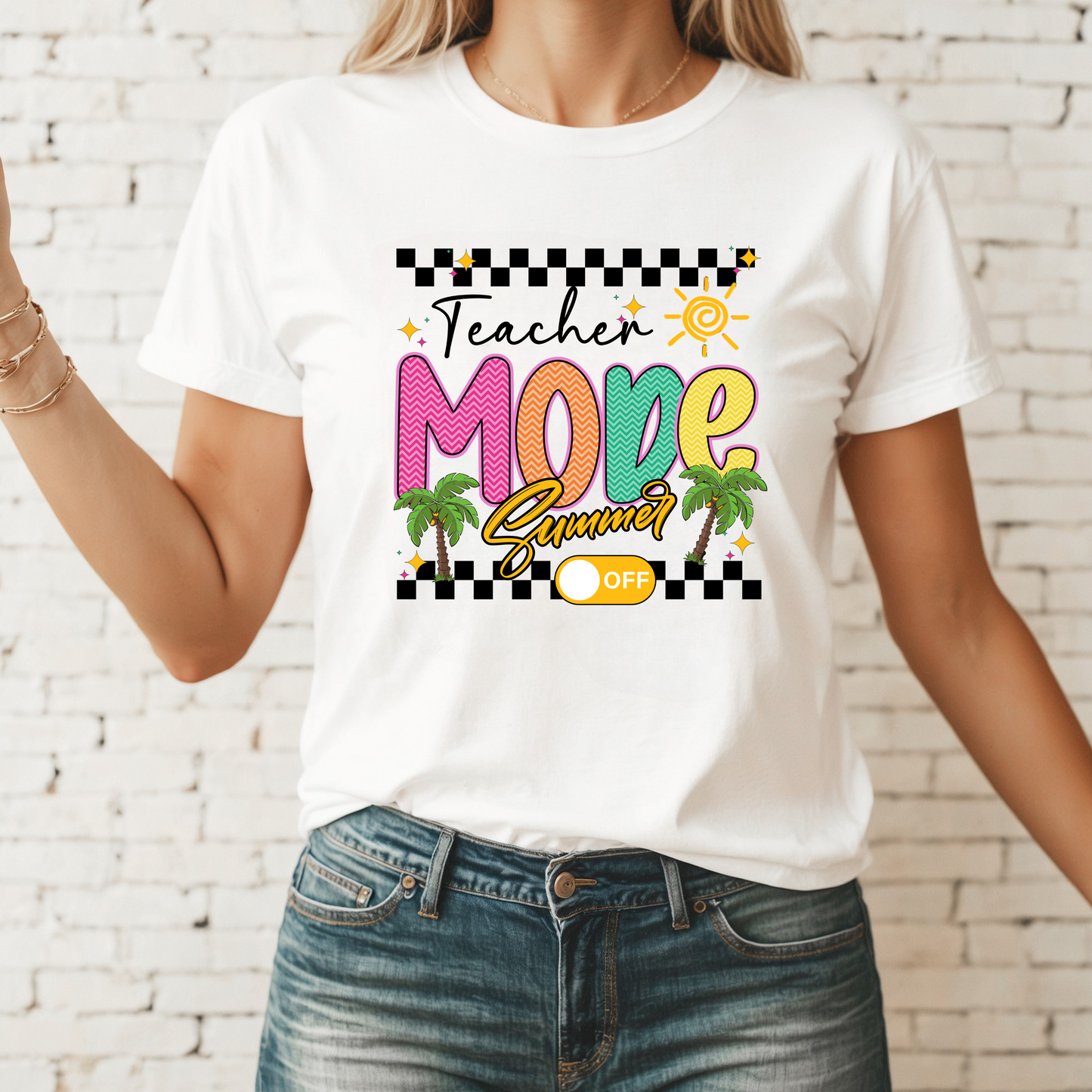 Teacher Mode Off Summer Tee
