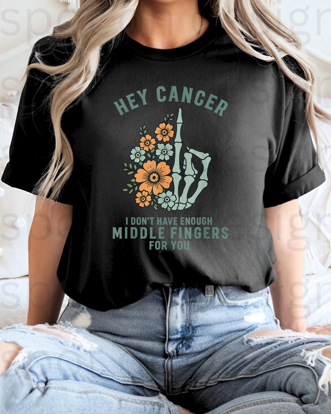 Hey Cancer I Don't Have Enough Middle Fingers For You Tee