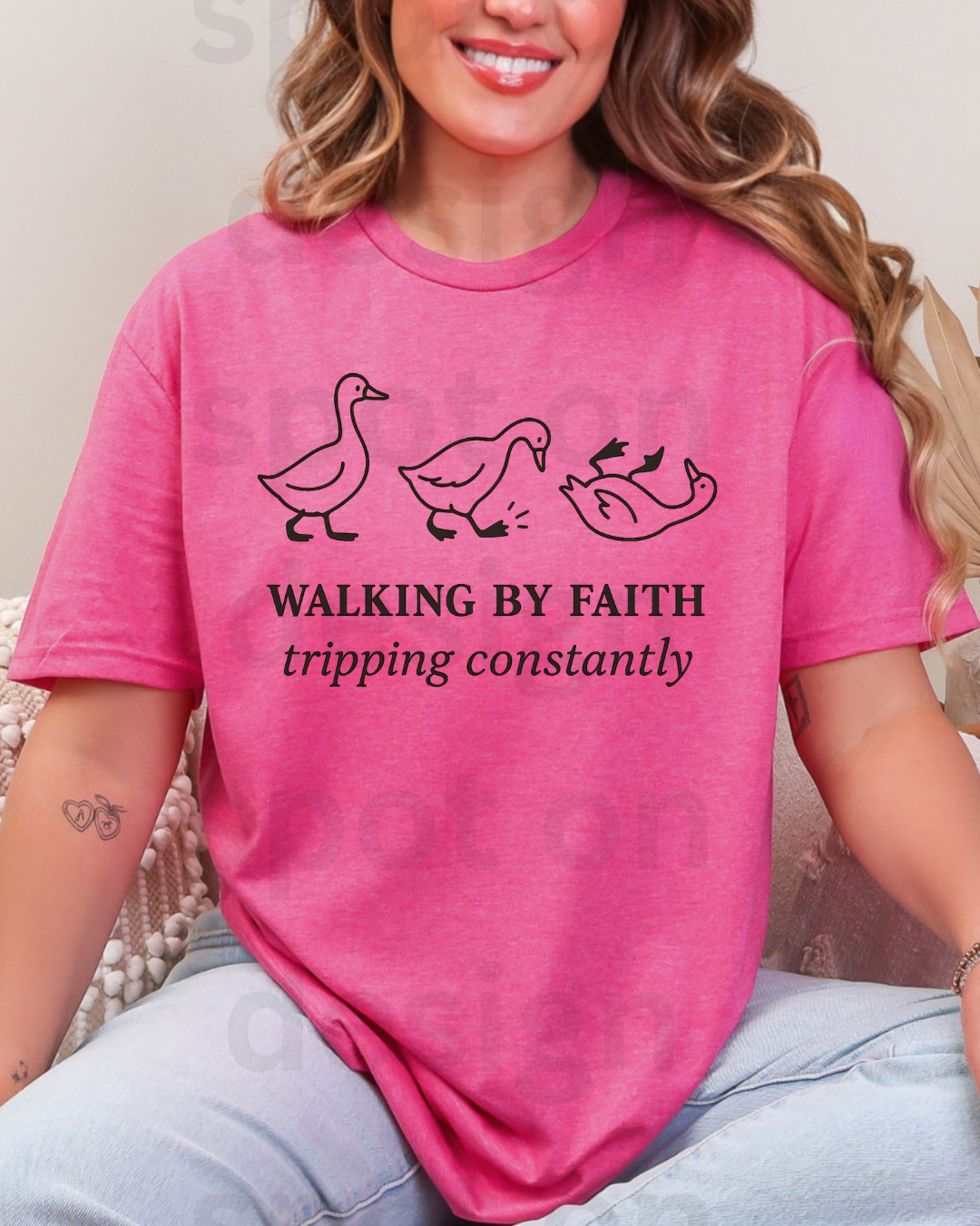 Walking By Faith Tripping Constantly Tee