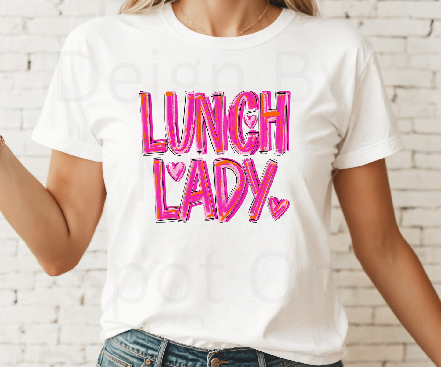 Pretty In Pink Lunch Lady Tee