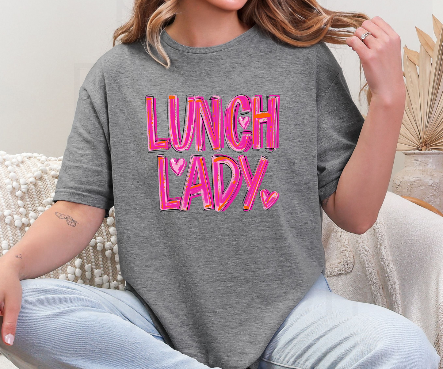 Pretty In Pink Lunch Lady Tee