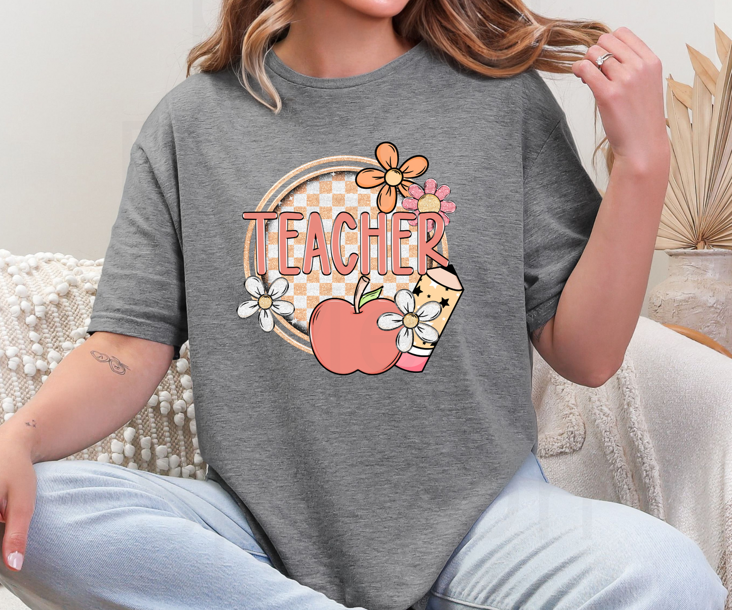 Boho Teacher Tee