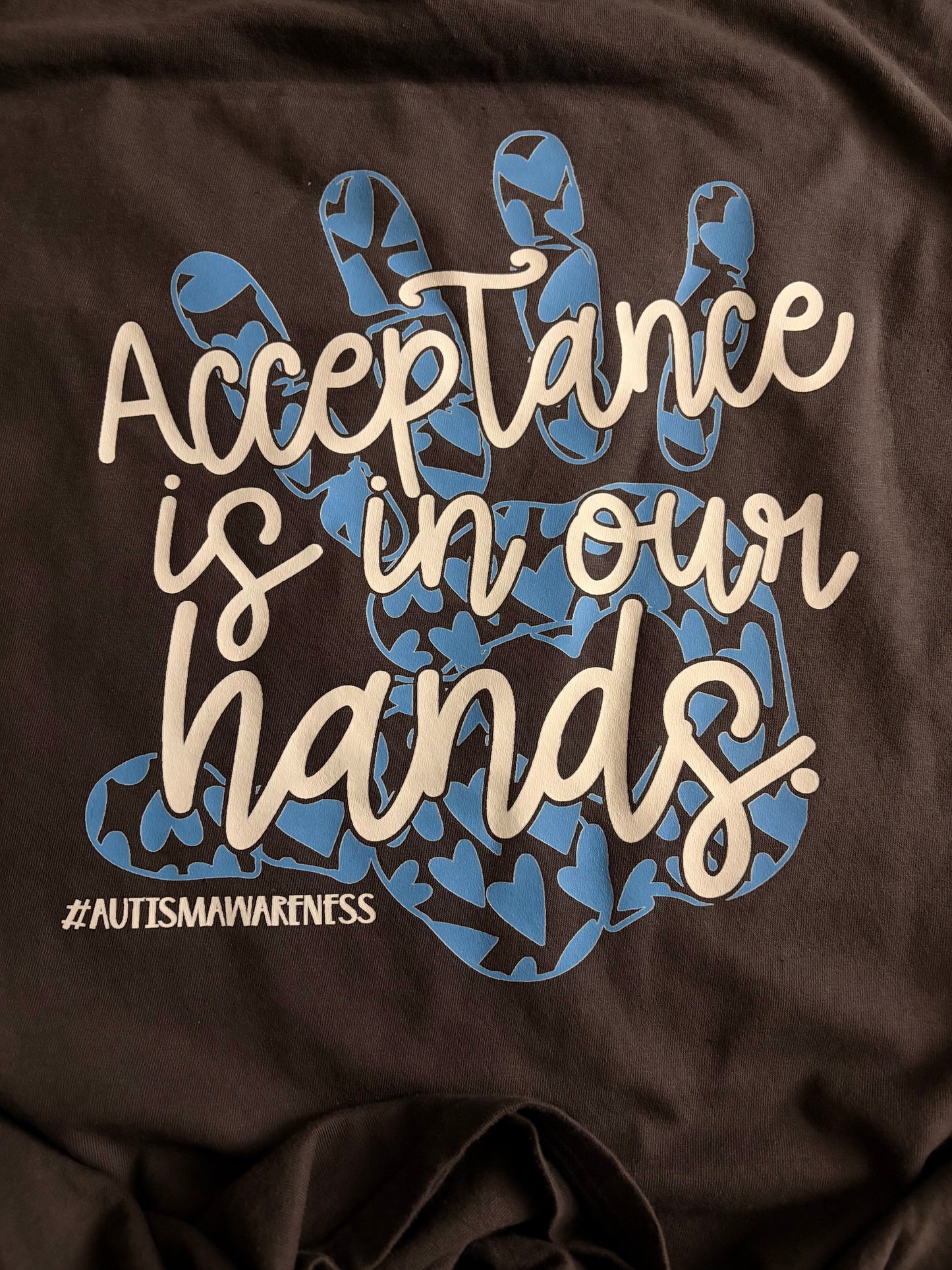 Acceptance Is In Our Hands Autism Acceptance Tee