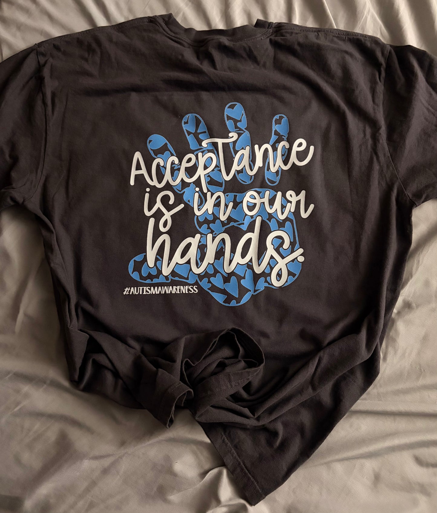 Acceptance Is In Our Hands Autism Acceptance Tee