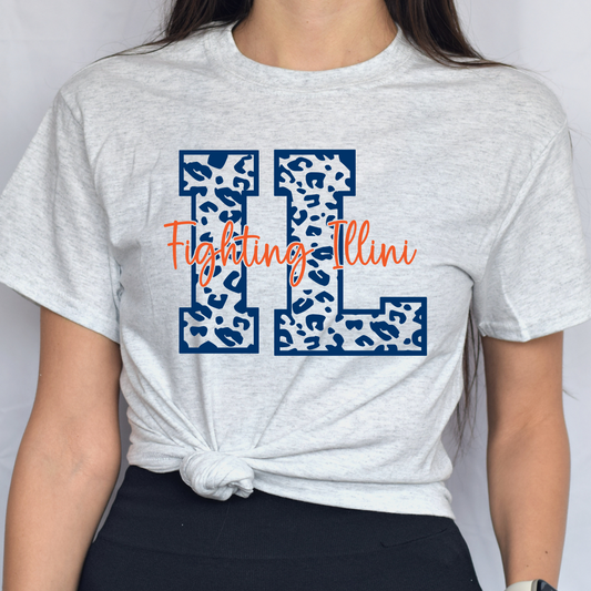 Fight Illini w/ Big IL Tee