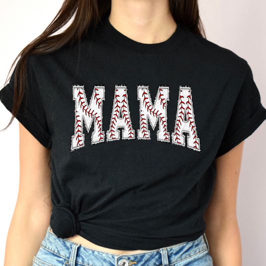 Mama In Baseball Alpha Tee