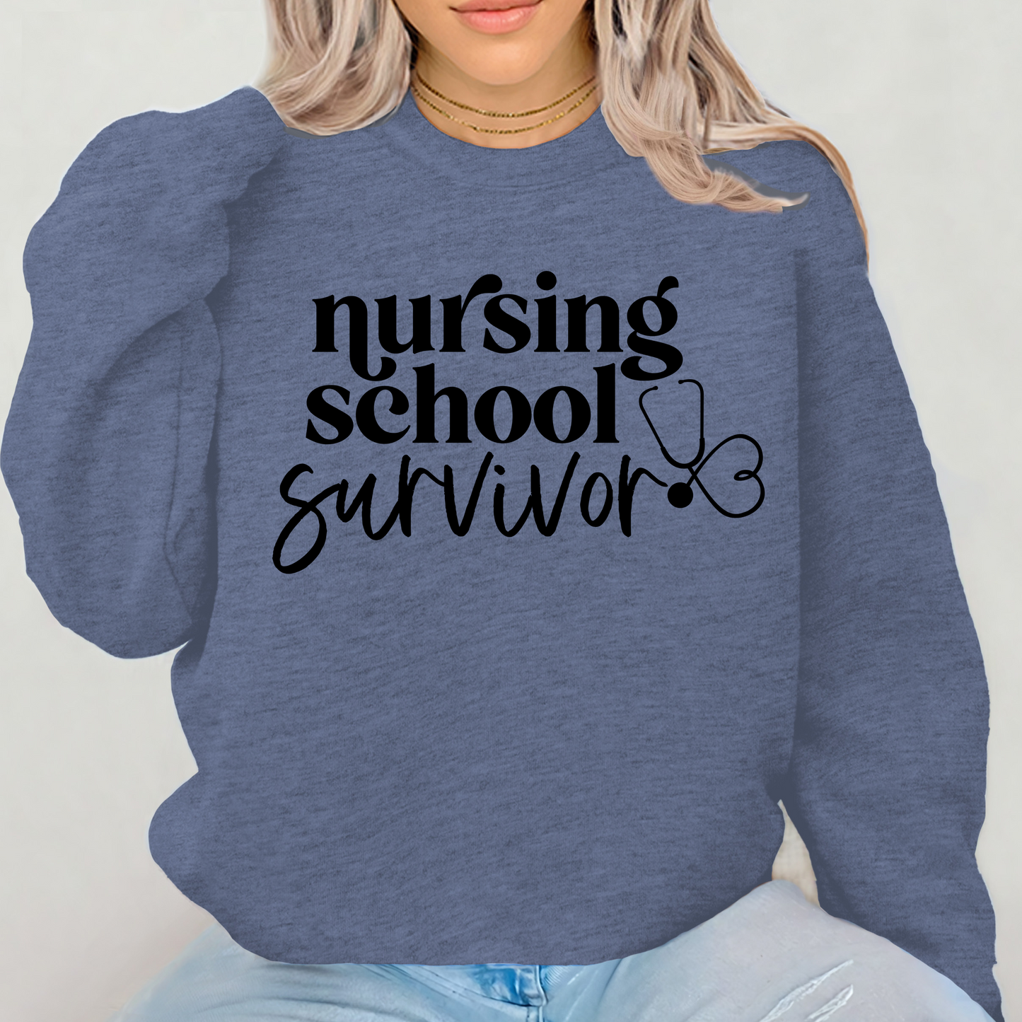 Nursing School Survivor Crewneck