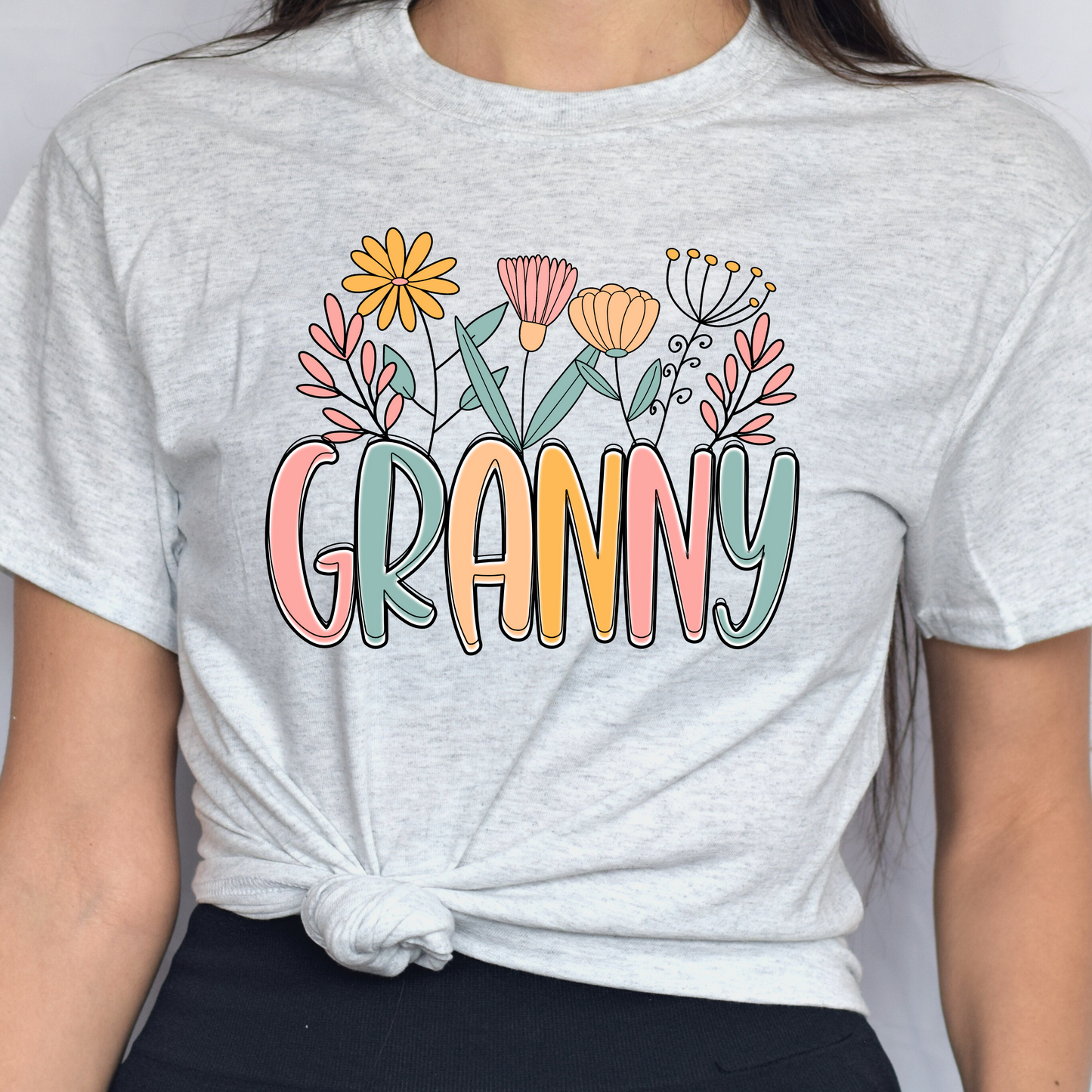 Granny w/ Flowers Tee