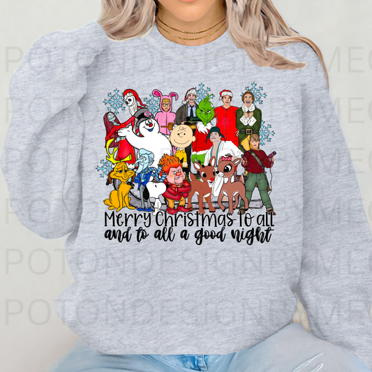 Merry Christmas To All w/ Christmas Gang Crewneck