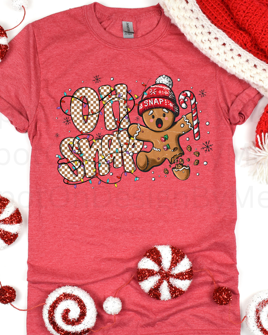 Oh Snap Gingerbread Man Tee