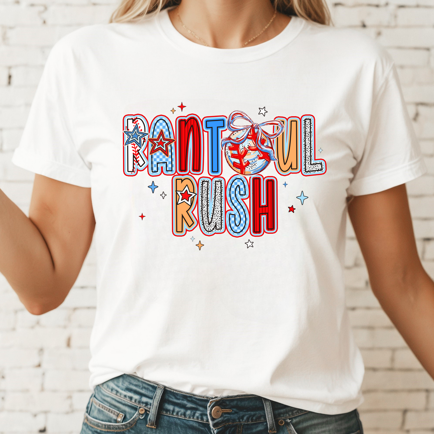 Rantoul Rush Alpha Letter Tee
