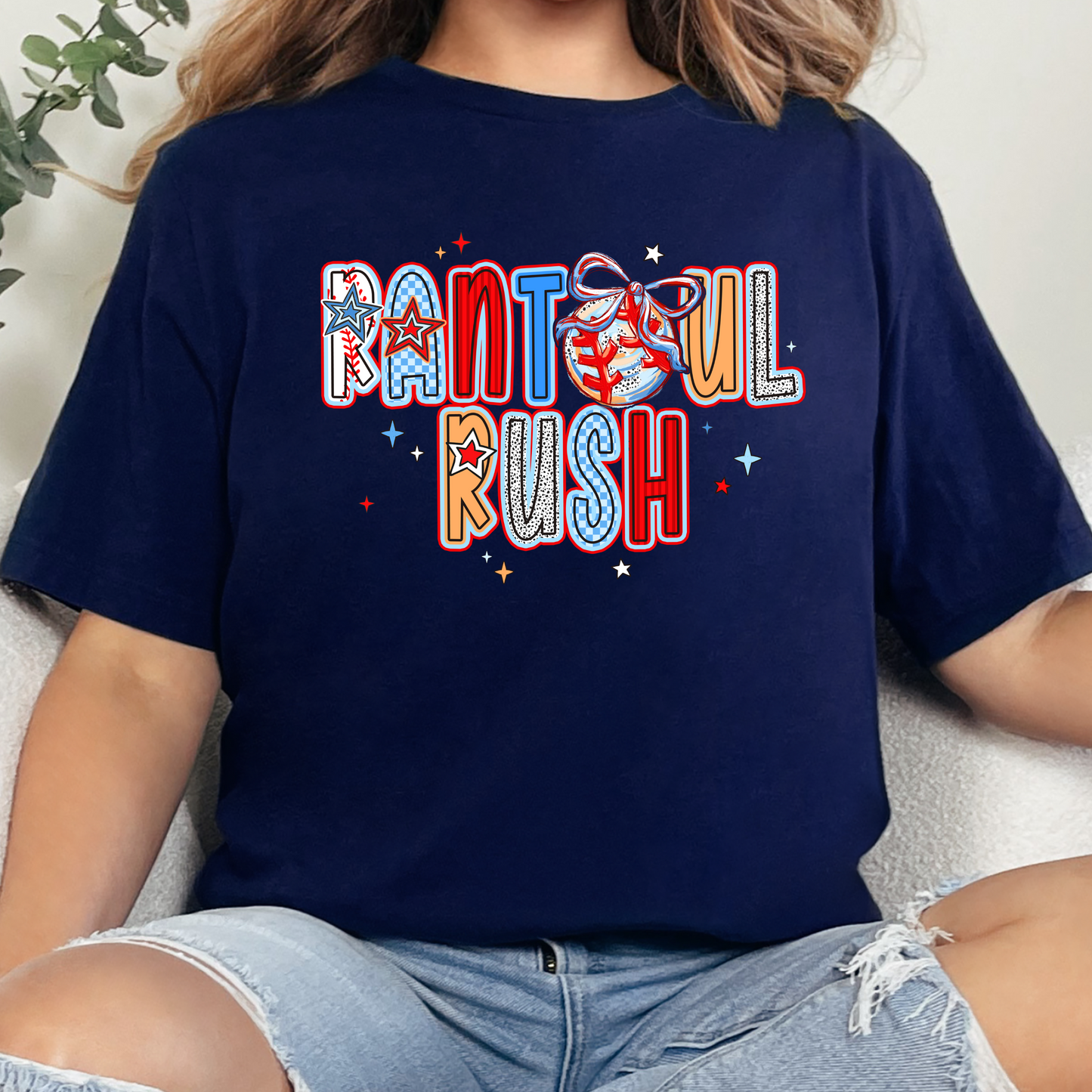 Rantoul Rush Alpha Letter Tee