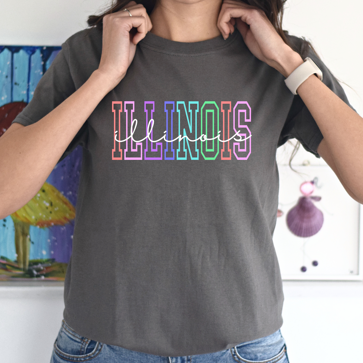 Illinois Colorful Tee