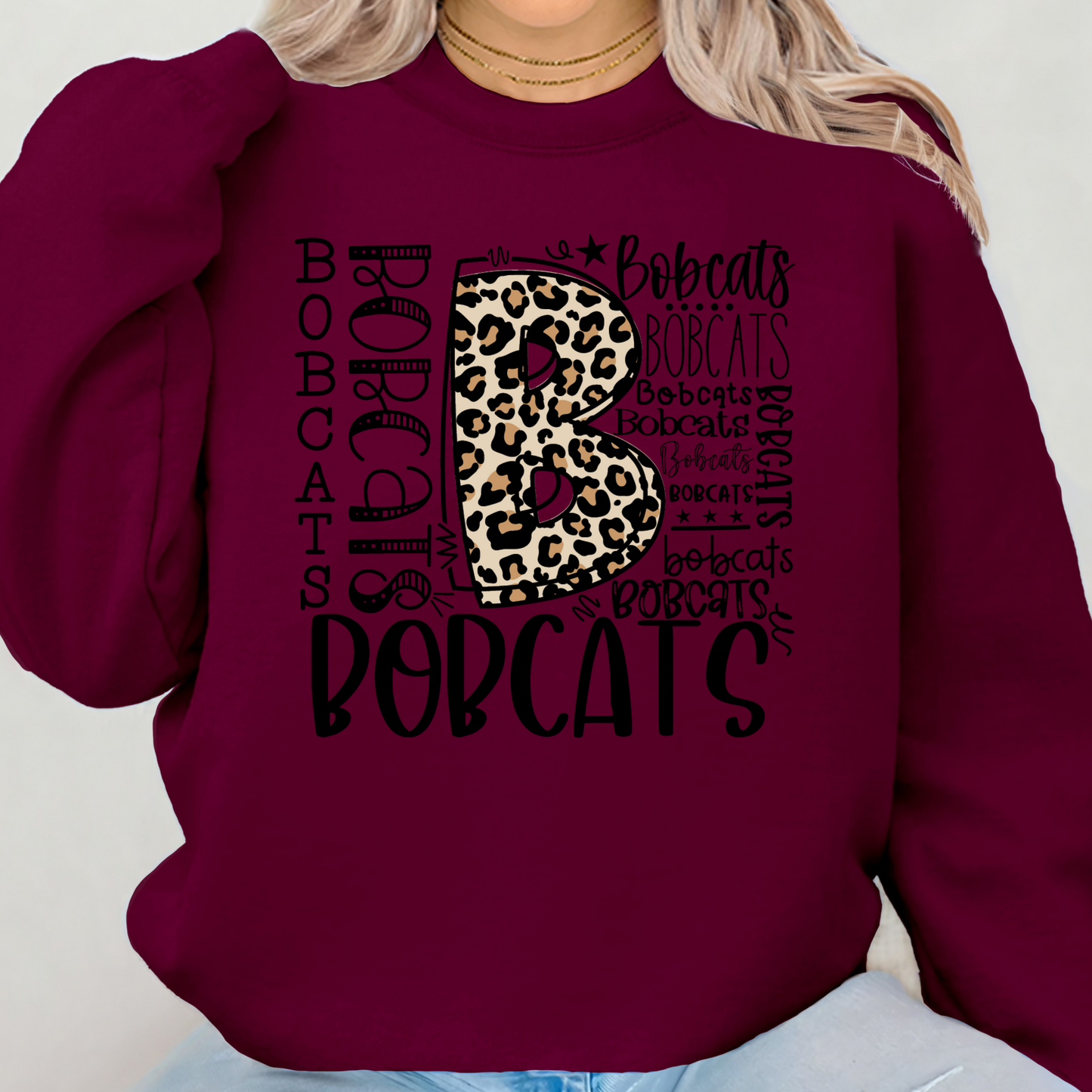 Bobcats w/ Big B Crewneck