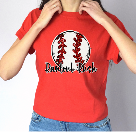 Rantoul Rush Baseball w/ Sparkle Tee