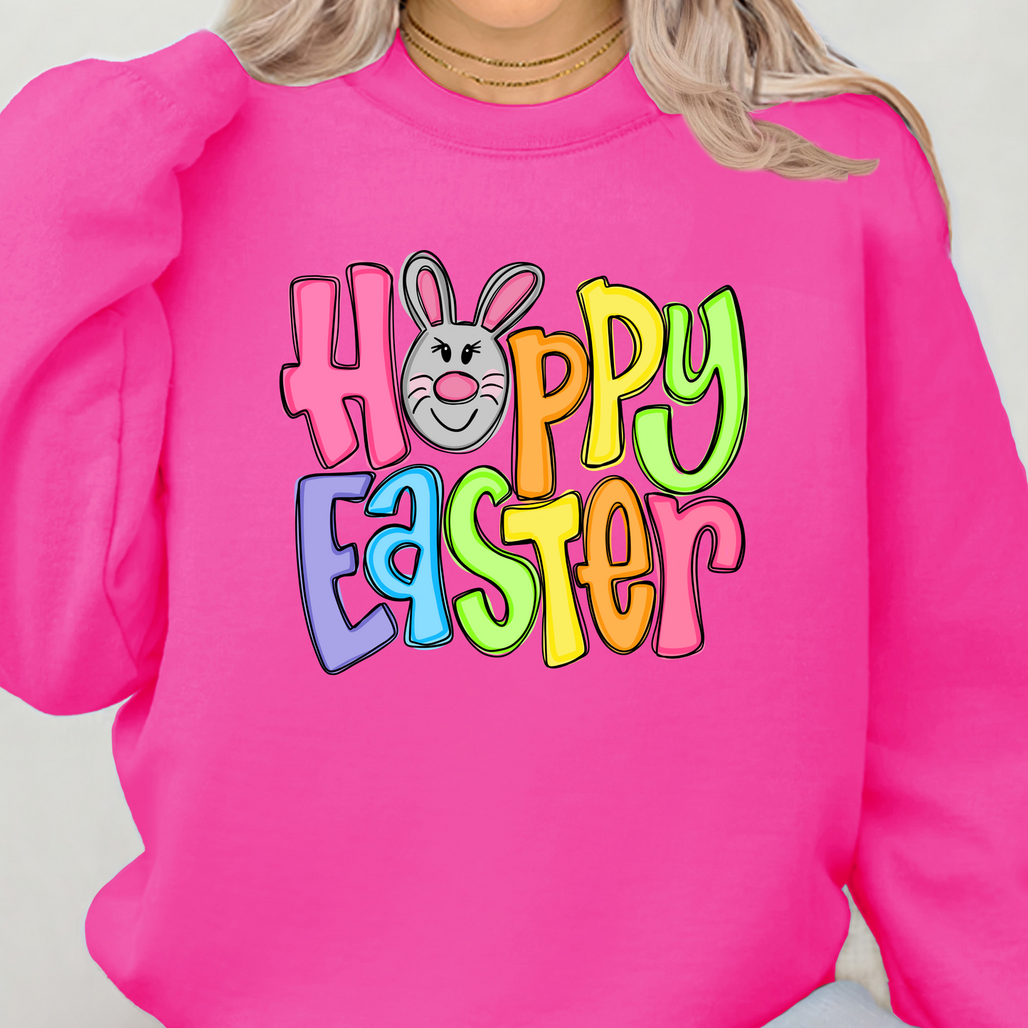 Happy Easter w/ Bunny Crewneck