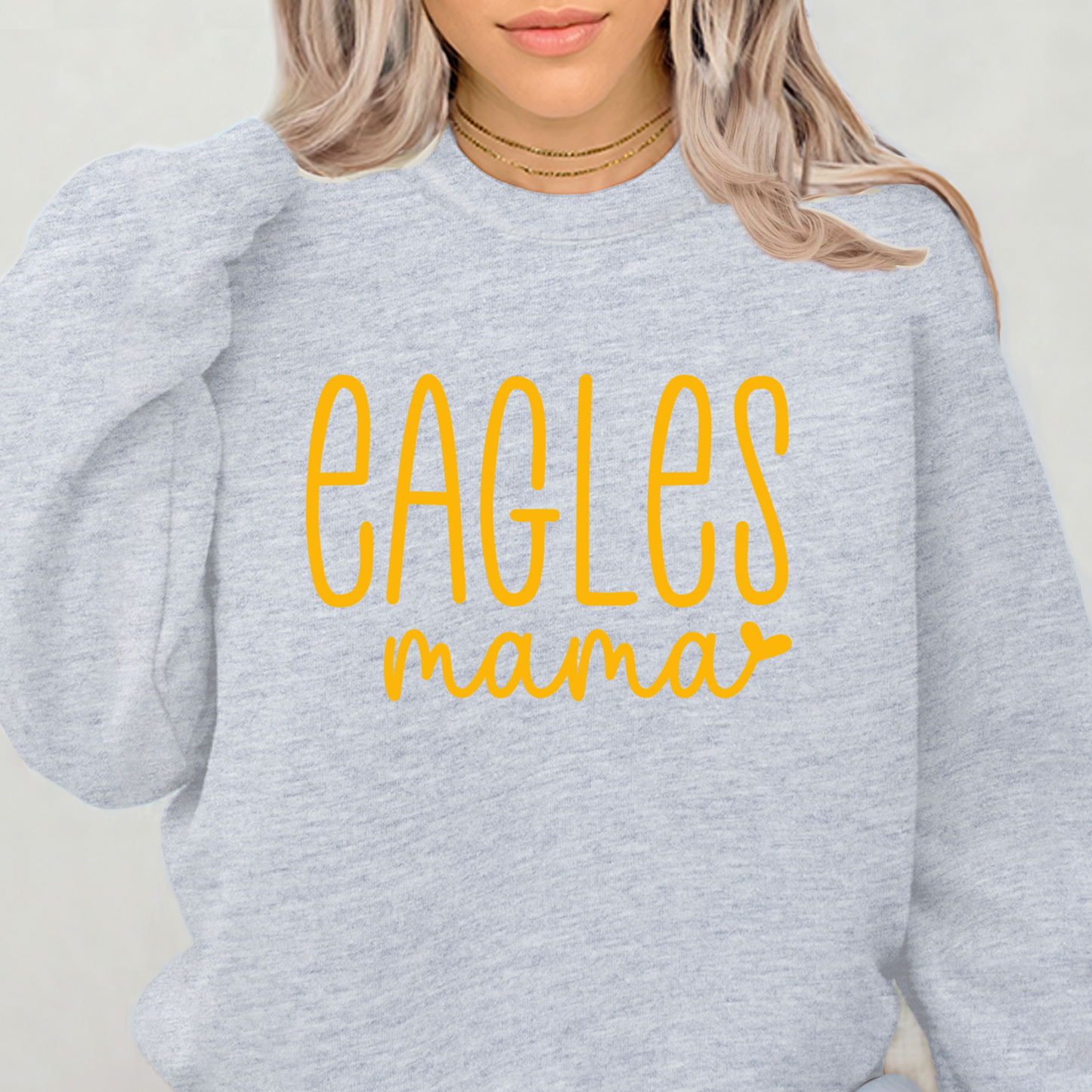 Eagles Mama In Gold Crewneck