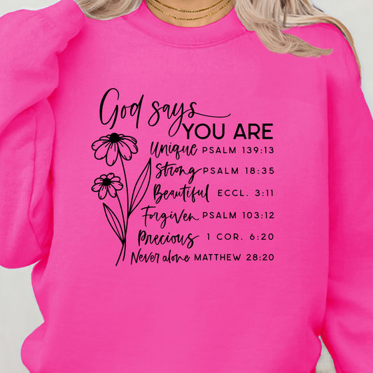 God Says You Are Crewneck