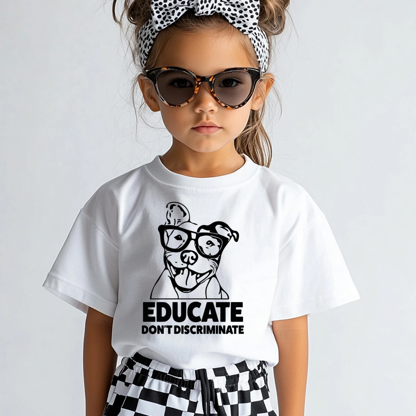 Educate Don't Discriminate Pitbull Youth Tee