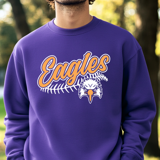 Eagles w/ Baseball Lace Crewneck