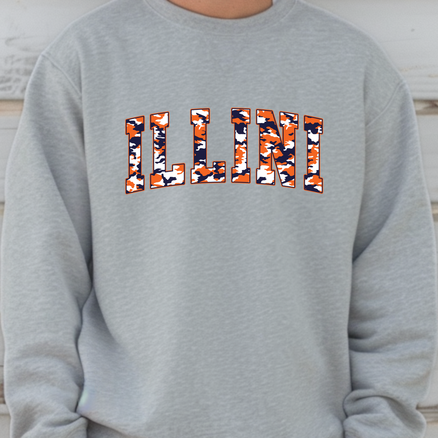 Illini Camo Crewneck