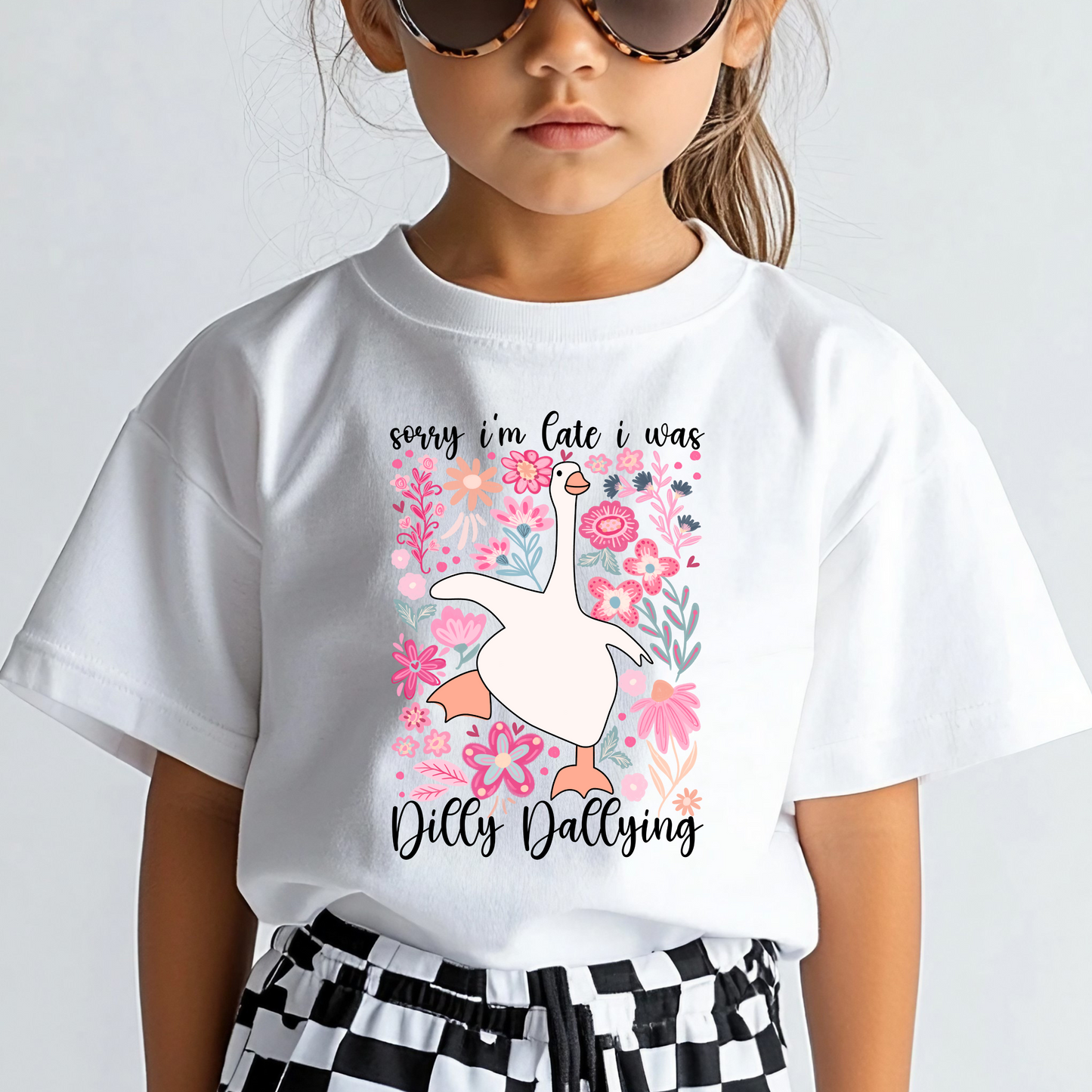 Sorry I'm Late I Was Dilly Dallying Youth Tee