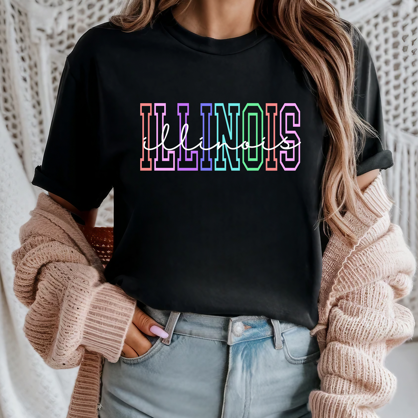 Illinois Colorful Tee