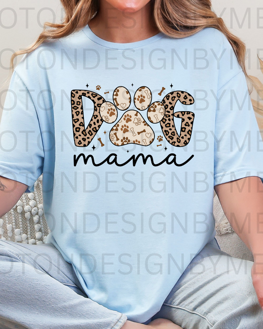 Dog Mama w/ Animal Print Tee
