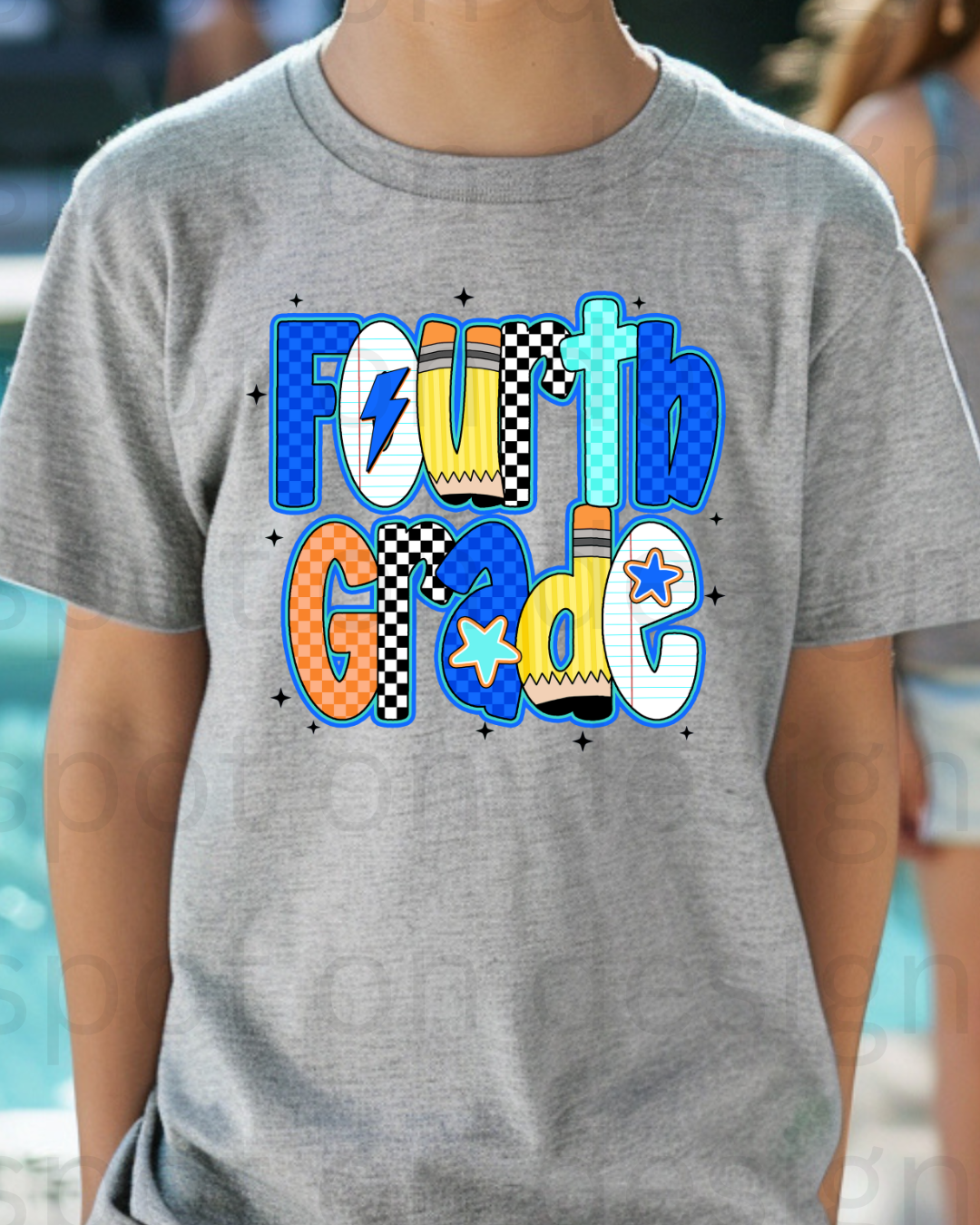 Retro Back To School Boy Youth Tee