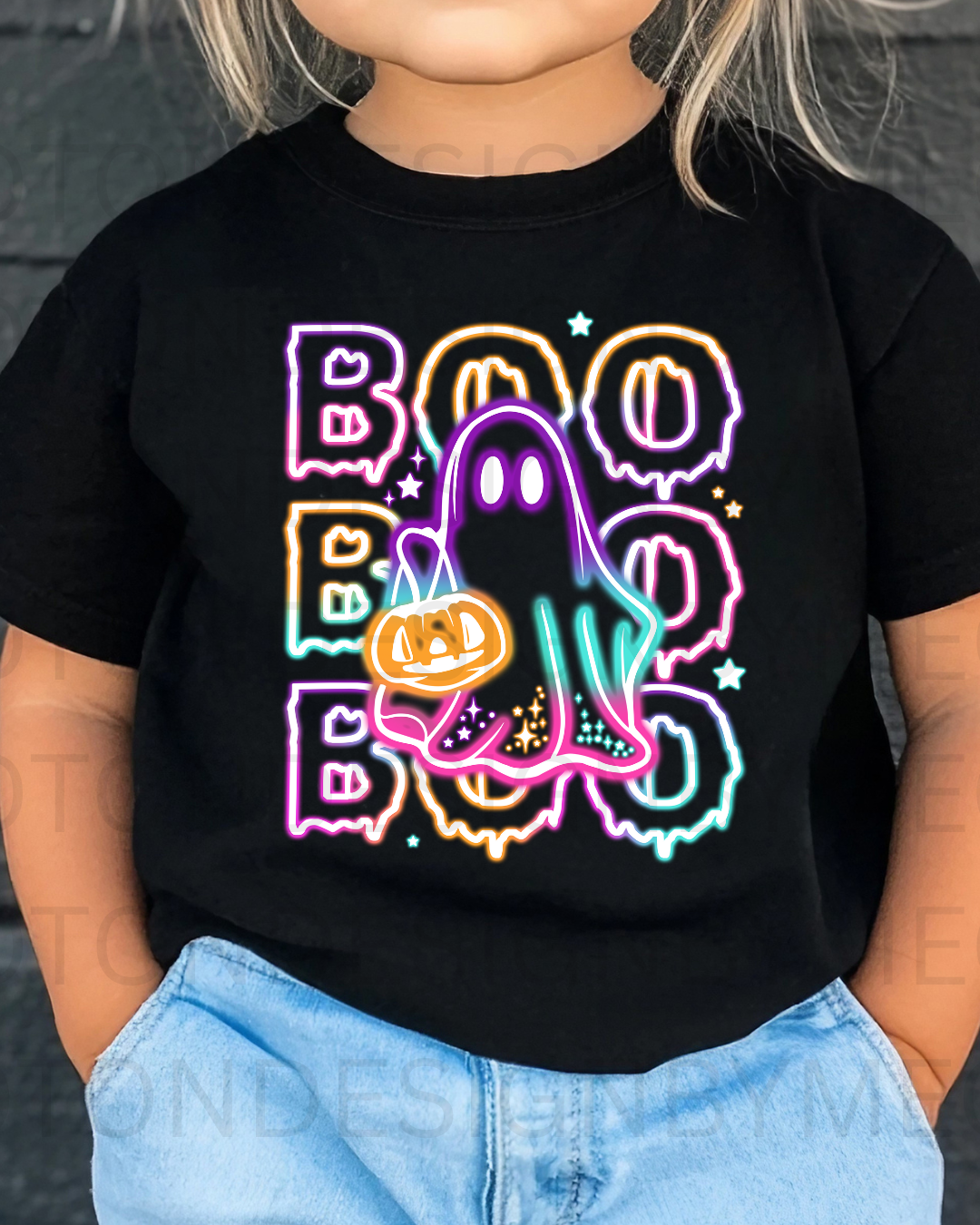 Neon Boo w/ Ghost Youth Tee